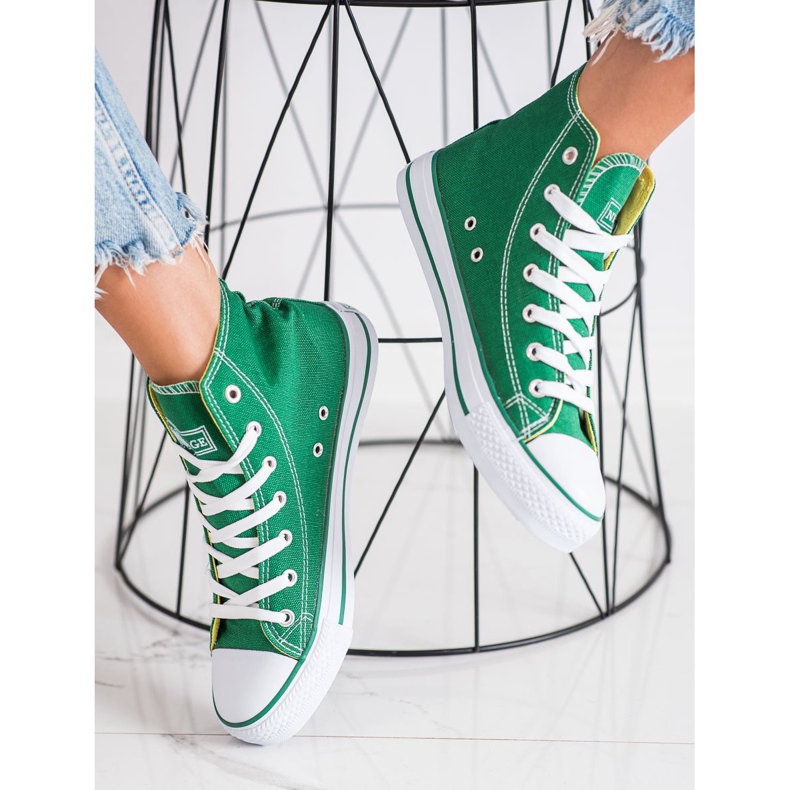 New Age High Sneakers green 2