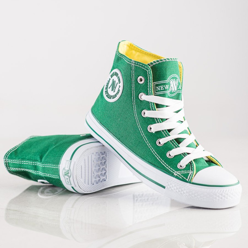 New Age High Sneakers green 1