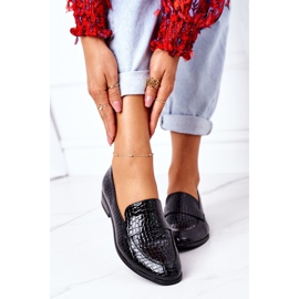 Lacquered Moccasins Vinceza 21-10674 Black 1