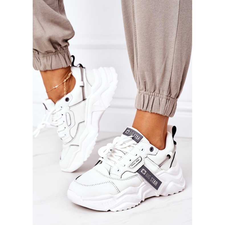Women's sports shoes Sneakers Big Star GG274213 White-Gray 1 Women's sports shoes Sneakers Big Star GG274213 White-Gray 1