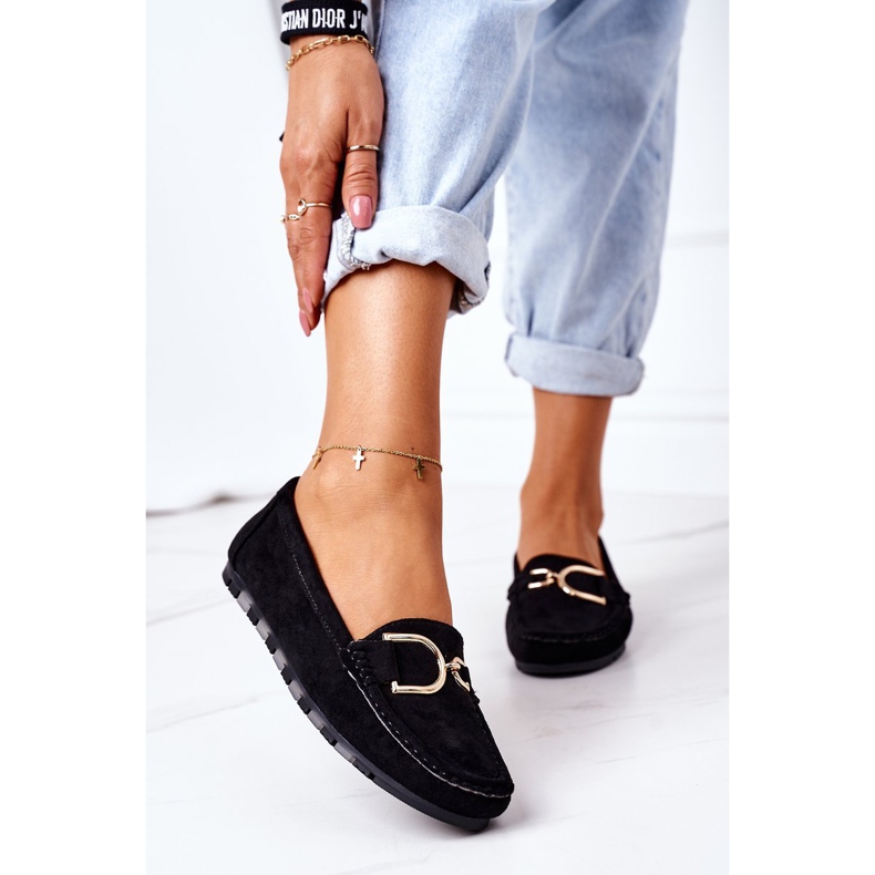 PS1 Women's Black Downtown Suede Loafers 2 PS1 Women's Black Downtown Suede Loafers 2
