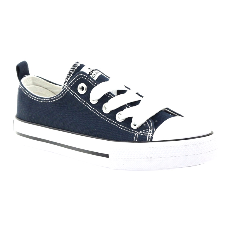 American Club Bandy tied navy blue sneakers 1