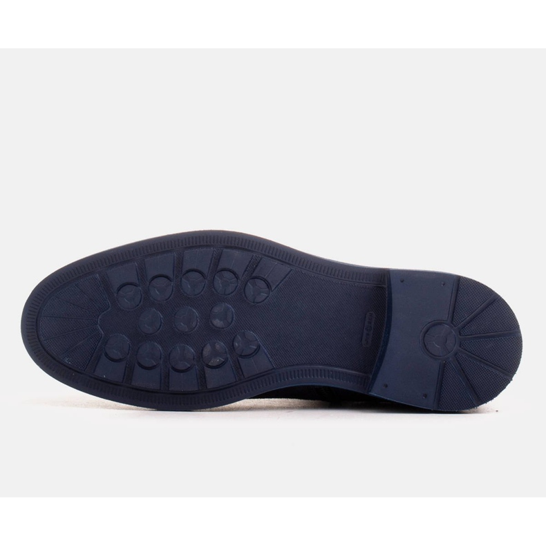 Marco Shoes Light boots insulated with a flat bottom made of natural leather navy blue 1