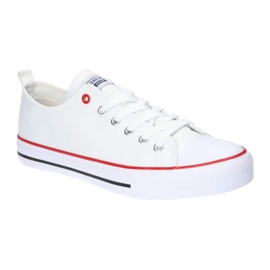 American Club American LH54 men's white tied sneakers 3