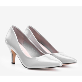 Gray pumps on a Faith stiletto heel grey 1