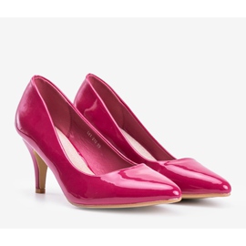 Dark pink pumps on a Faith stiletto heel 1