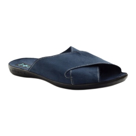 Adanex slippers men's 20308 navy blue slippers 1 Adanex slippers men's 20308 navy blue slippers 1