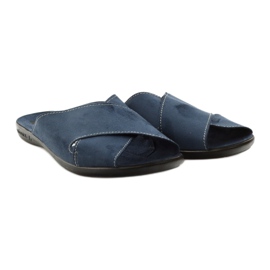 Adanex slippers men's 20308 navy blue slippers 4 Adanex slippers men's 20308 navy blue slippers 4