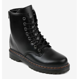 Black matte DJH01-1 combat boots 1