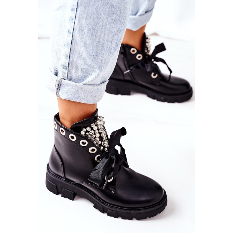 PS1 Warm Workers With Metal Pearls Black Perla 1