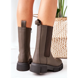 PS1 Warm Boots Dark Green Jodhpur boots Must Have brown 2