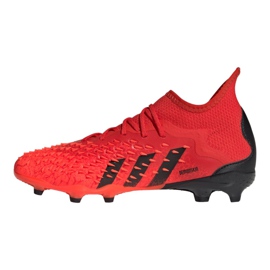 Adidas Predator Freak.1 Fg Jr FY6262 football boots oranges and reds 1