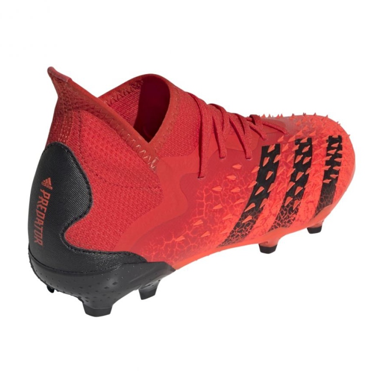 Adidas Predator Freak.1 Fg Jr FY6262 football boots oranges and reds 2