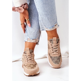 NEWS Sport Shoes Sneakers Beige and Gold Aruba brown 2