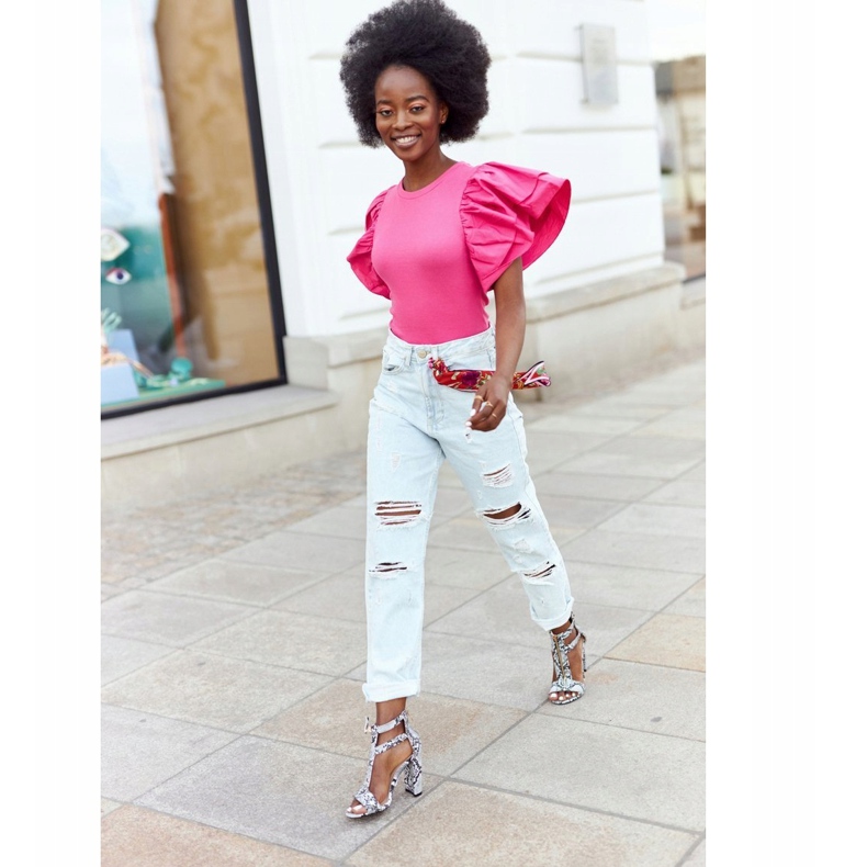 PS1 Black Sandals On A Bar With A Snake Pattern Folly grey 3