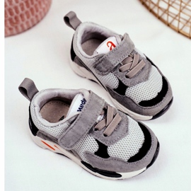 Apawwa Children's Sports Shoes with Velcro, Gray grey 2