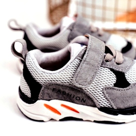 Apawwa Children's Sports Shoes with Velcro, Gray grey 4