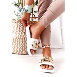 PS1 One Moment Rubber Flip Flops With A Chain white 4