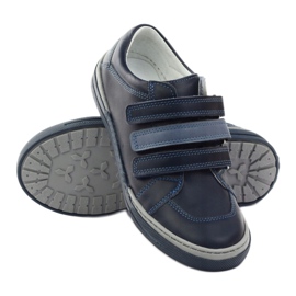 Boys' shoes with turnips Bartuś navy blue multicolored 3