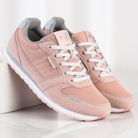 SHELOVET Light Sport Shoes With Mesh pink 1