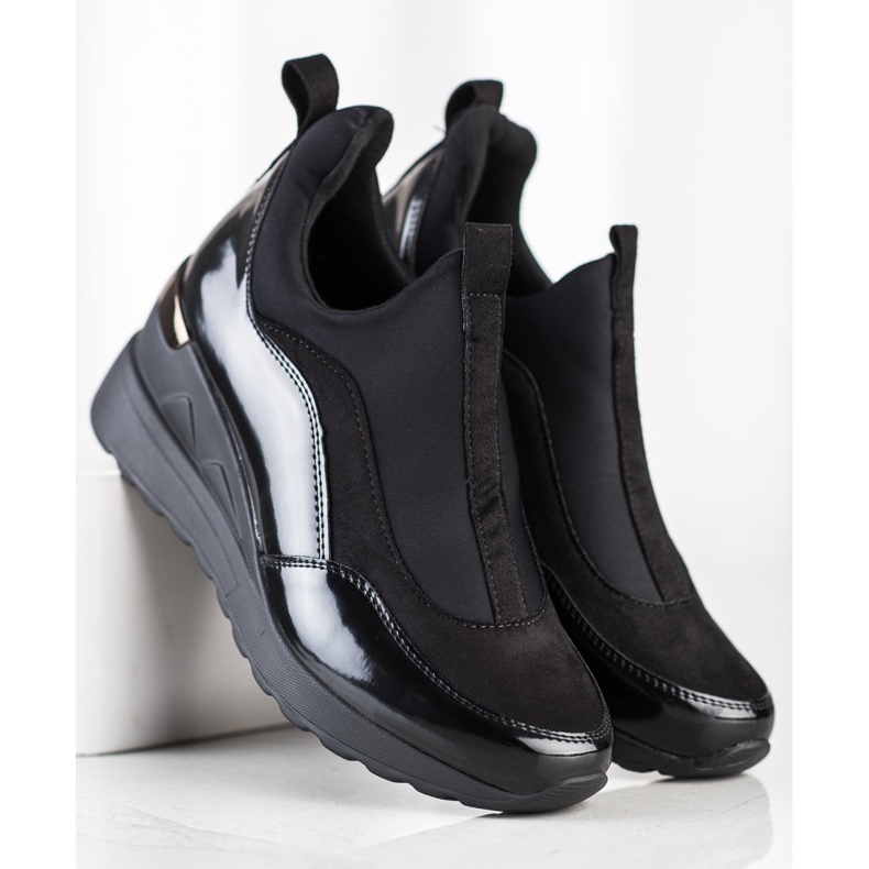 Evento Wedge Slip-On Sneakers black 1