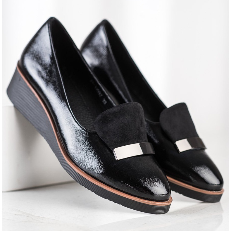 W. Potocki Brogues With A Suede Insert black 1