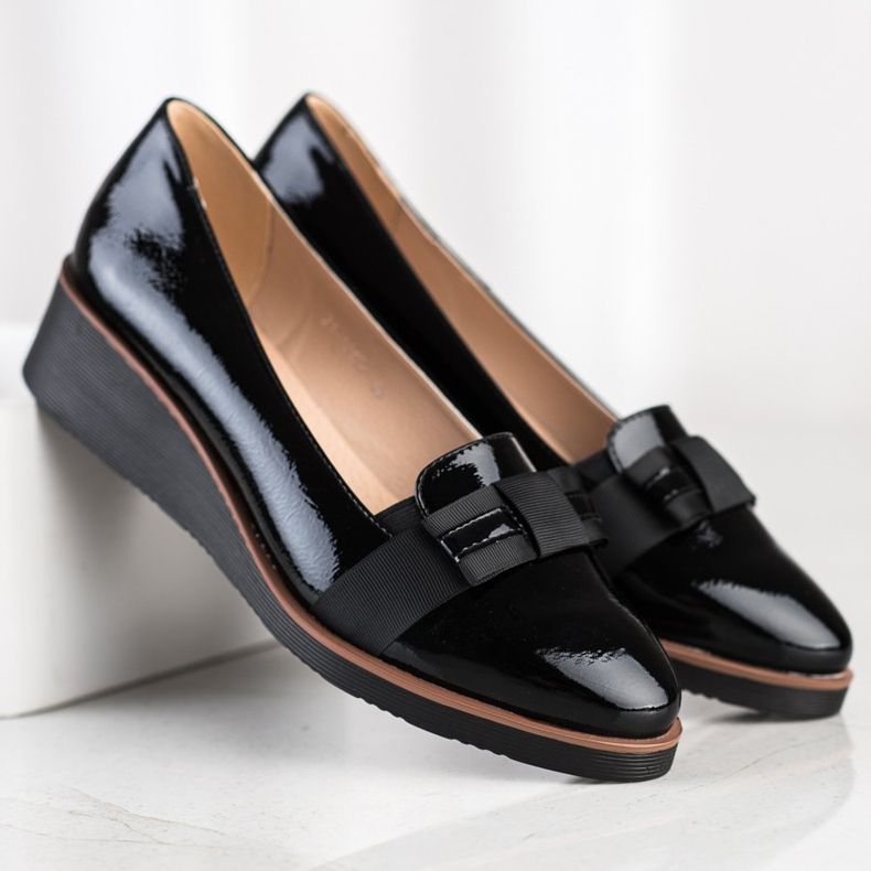 W. Potocki Shoes With Decorative Ribbon black 1