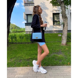 Women's Sport Shoes Memory Foam Big Star HH274255 White-Violet purple grey 1