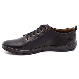 Olivier Men's leather shoes 695MP black 1