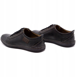 Olivier Men's leather shoes 695MP black 4