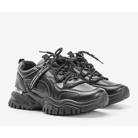 Black sneakers with a thick Zooey sole 1 Black sneakers with a thick Zooey sole 1