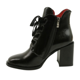 Stylish boots on the post black Filippo DBT3109 / 21 BK 1