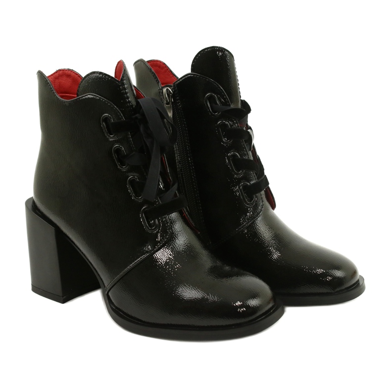 Stylish boots on the post black Filippo DBT3109 / 21 BK 2