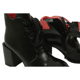 Stylish boots on the post black Filippo DBT3109 / 21 BK 4