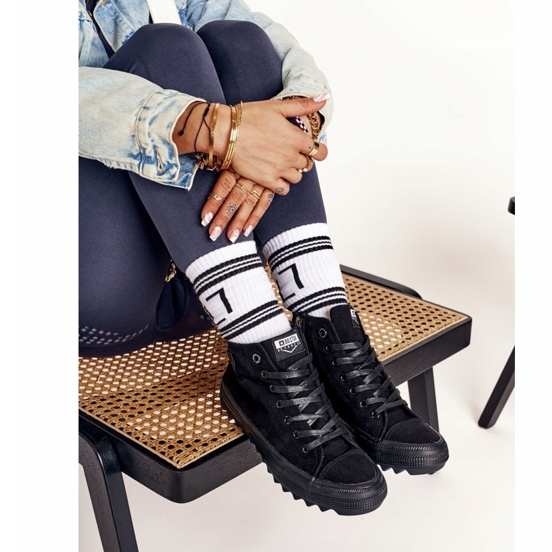 Women's High Sneakers Big Star FF274244 Black 1
