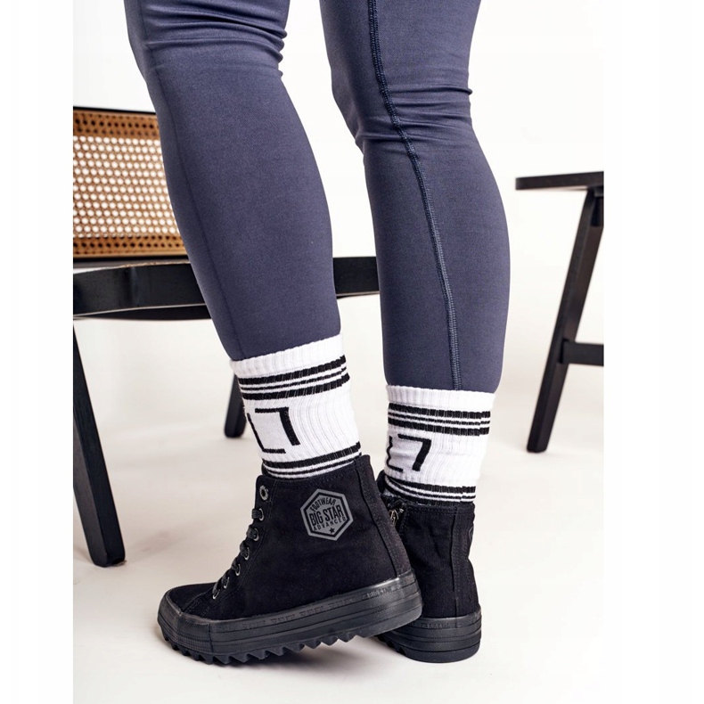 Women's High Sneakers Big Star FF274244 Black 4