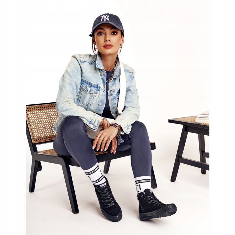 Women's High Sneakers Big Star FF274244 Black 5