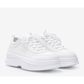 White sneakers with Andreia matte finish 1