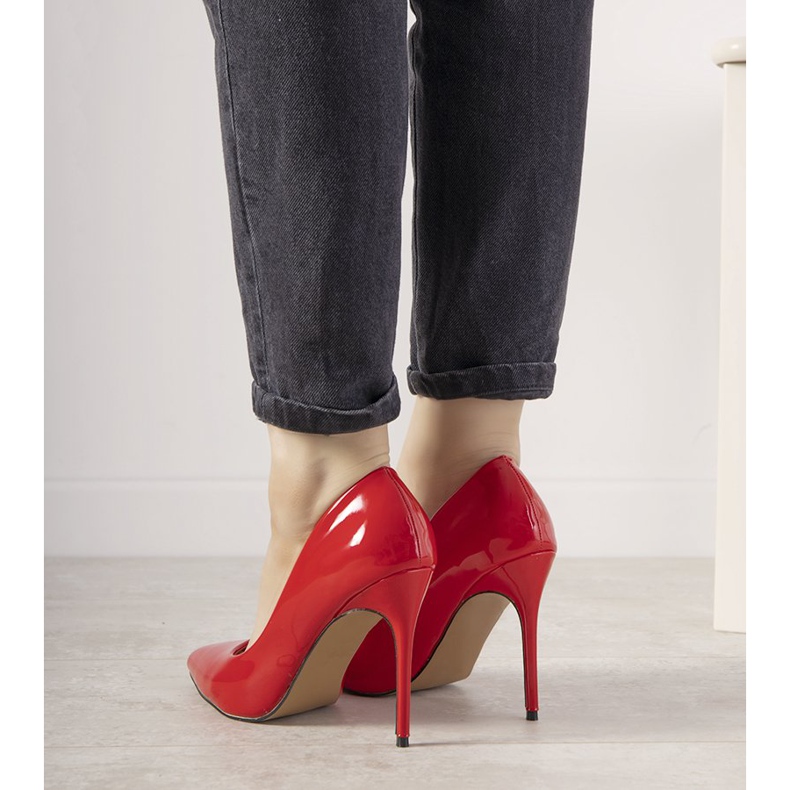 Red lacquered Ibiza heels 2