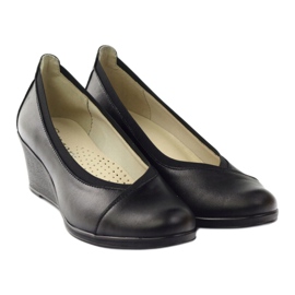 Gregors leather pumps Women's Koturno 624 Black 4