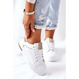 Sports shoes Sneakers on the platform white and beige Lola 2