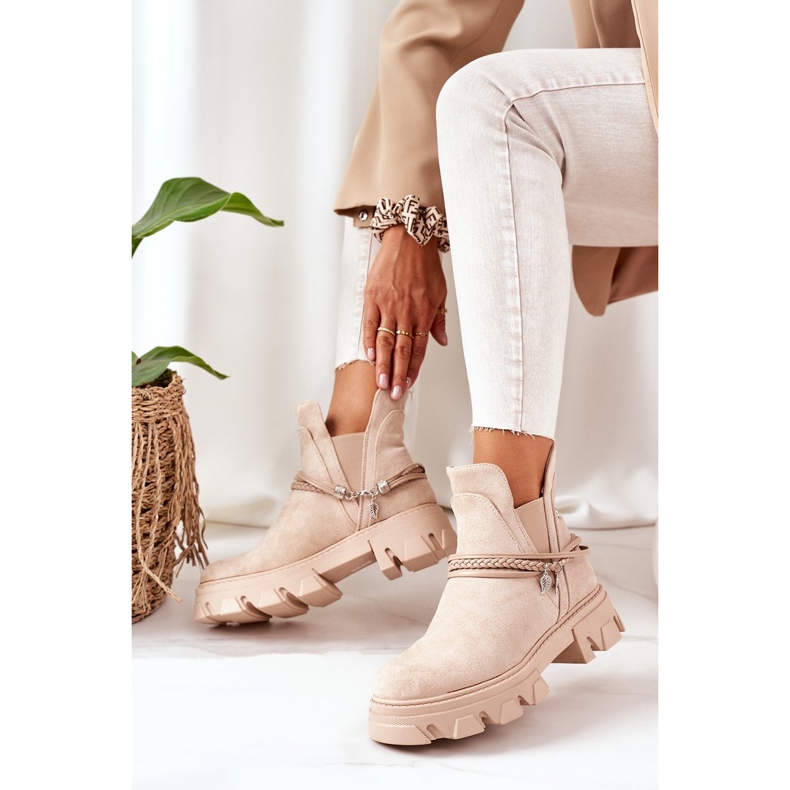 PS1 Warm Booties Jodhpur boots Beige Good Idea 2