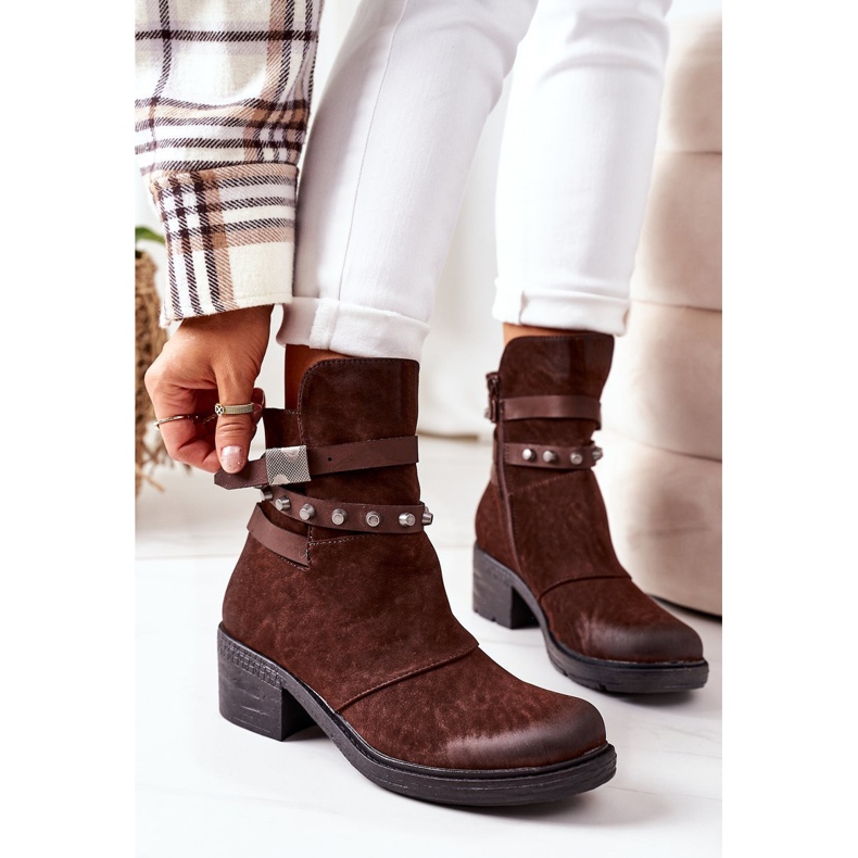 PS1 Warm Boots On High Heel Brown Effie 1