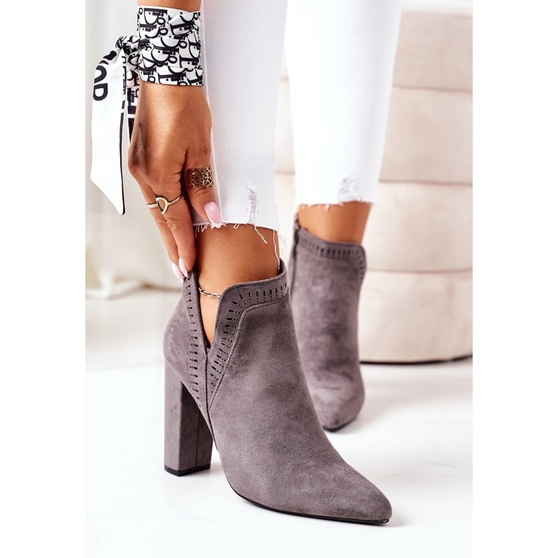 Warm Boots On A Post Gray Sally grey 2