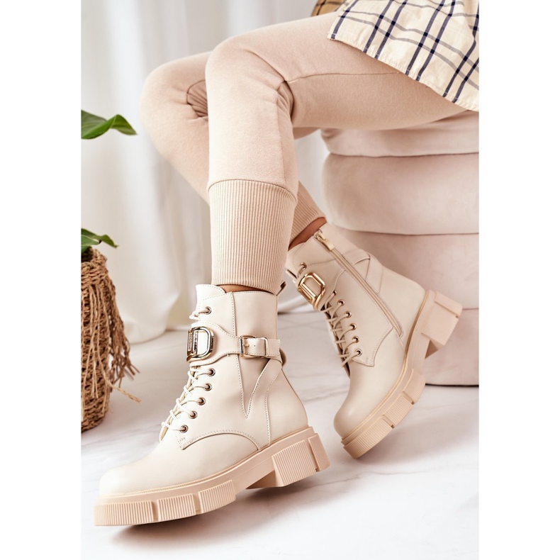 PS1 Warm Workers With A Golden Buckle Beige Maybelle 2