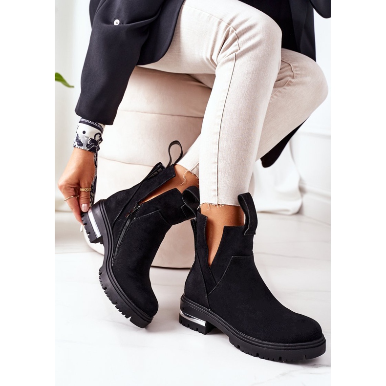 PS1 Warm Booties Jodhpur boots With a zipper Black My Way 1