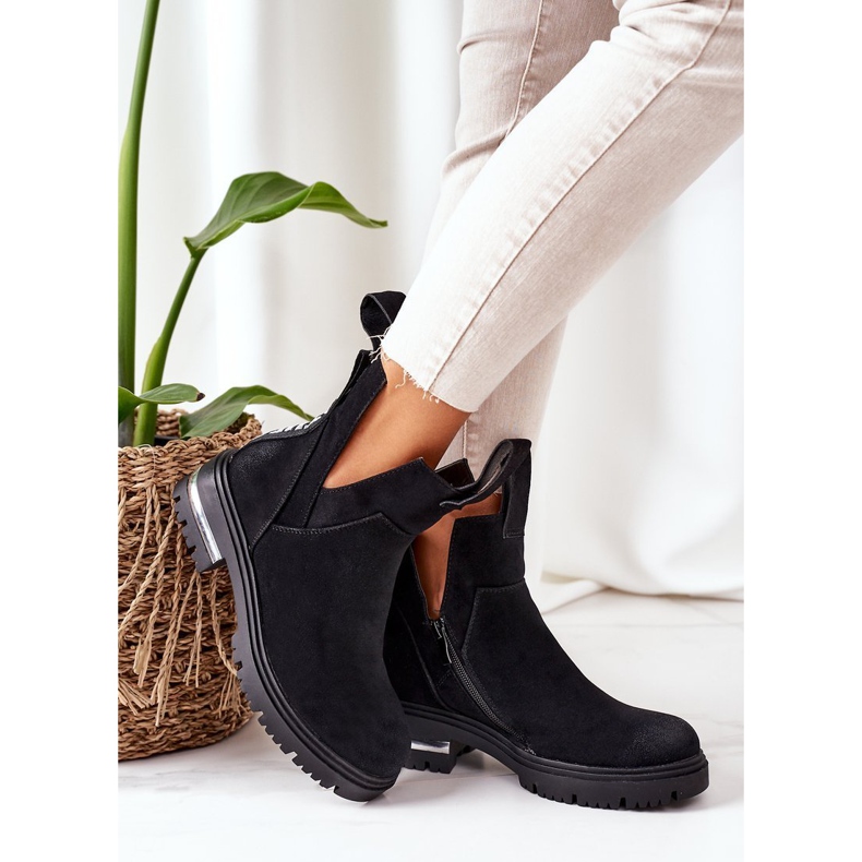PS1 Warm Booties Jodhpur boots With a zipper Black My Way 2