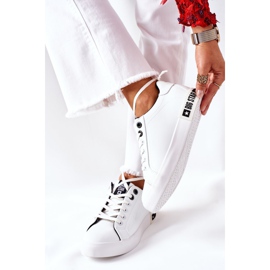 Women's Leather Sneakers Big Star II274031 White and Black 2