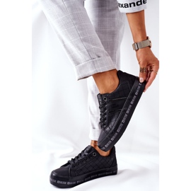 Leather Sneakers On The Big Star II274070 Black Platform 1