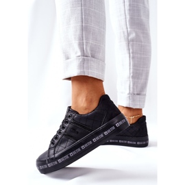 Leather Sneakers On The Big Star II274070 Black Platform 2